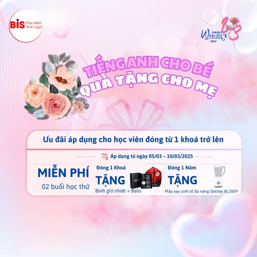 481471400 1174334294696273 8501198531078636095 n - TIẾNG ANH CHO B&Eacute; &ndash; M&Oacute;N QU&Agrave; &Yacute; NGHĨA D&Agrave;NH CHO MẸ NH&Acirc;N NG&Agrave;Y 8/3